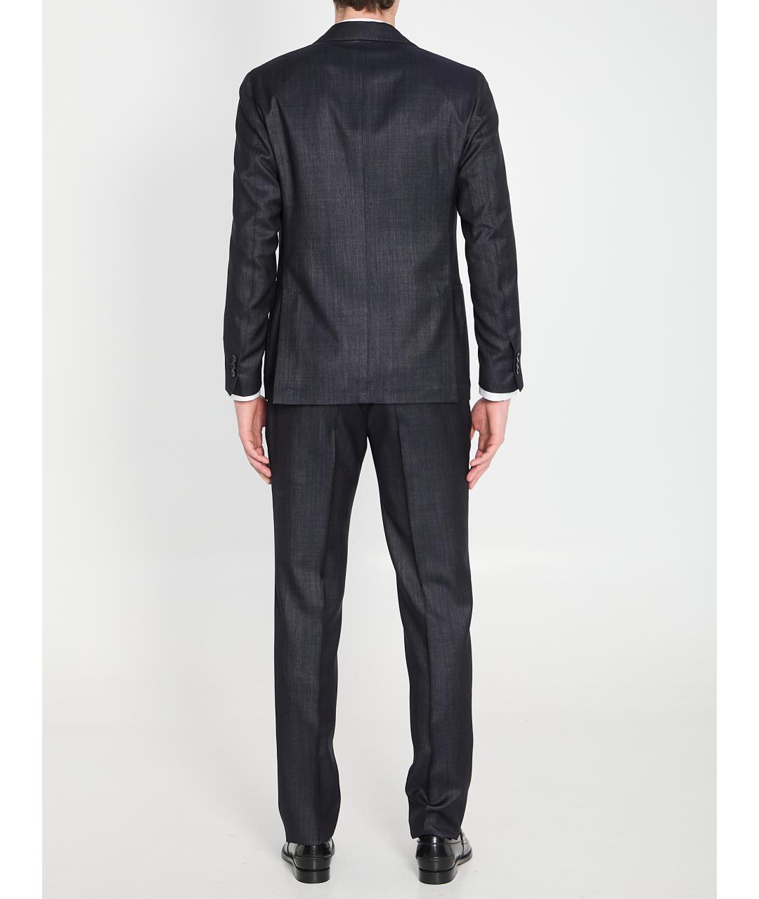 LARDINI Темно-синий классический костюм, фото 4