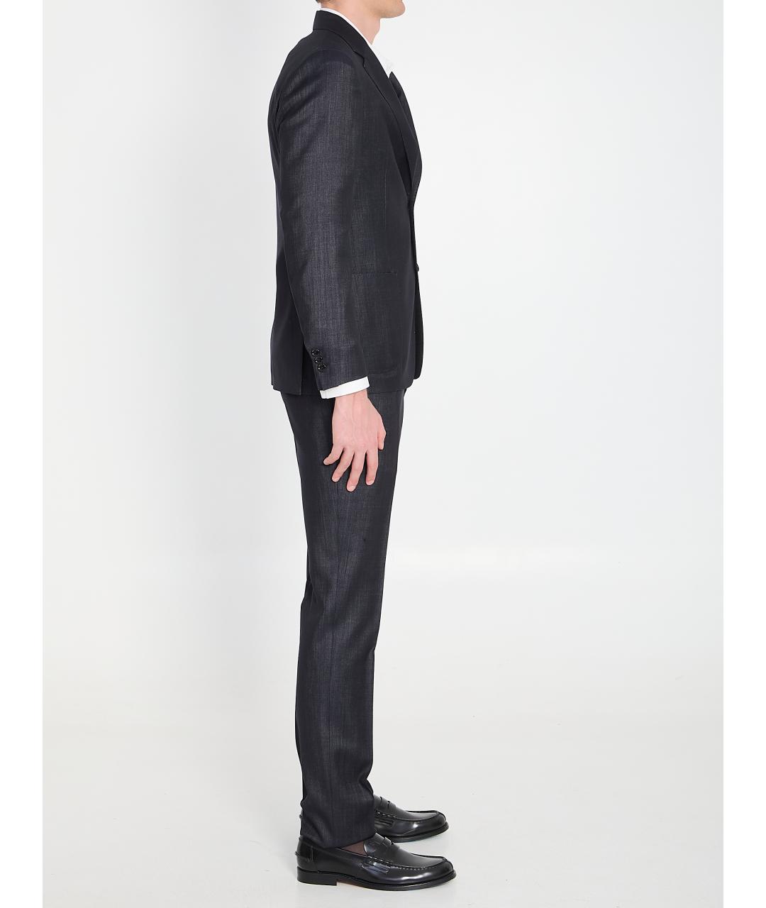 LARDINI Темно-синий классический костюм, фото 3