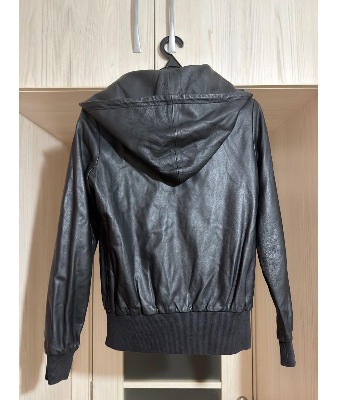 Y-3 Черная кожаная куртка, фото 2