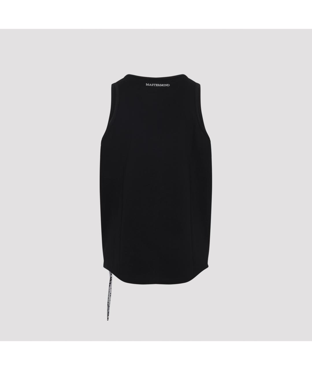MASTERMIND WORLD Черная хлопковая майка, фото 2