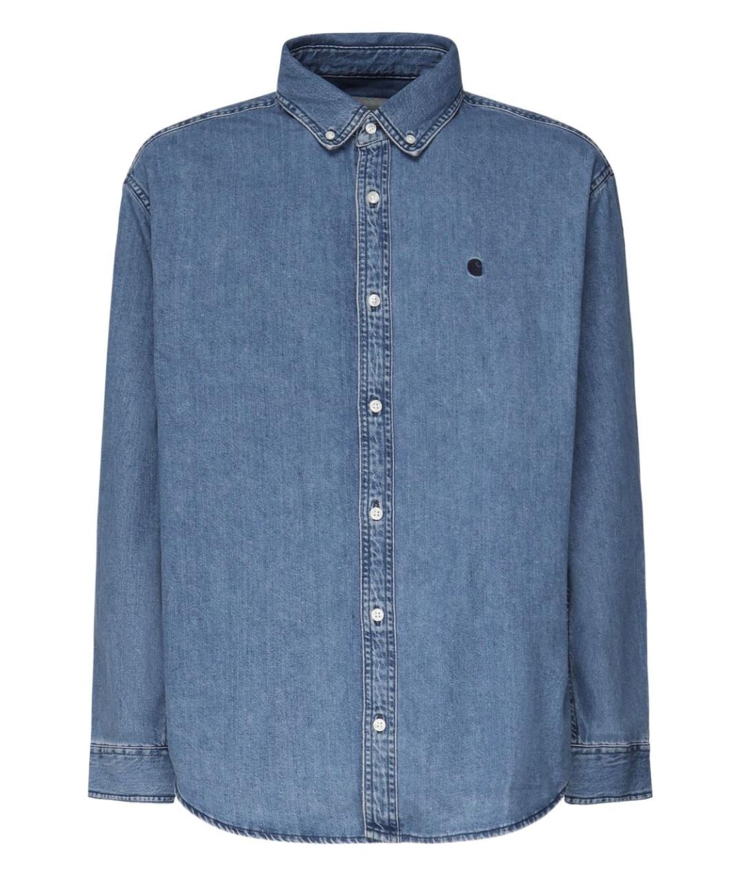 CARHARTT WIP Синяя хлопковая кэжуал рубашка, фото 1