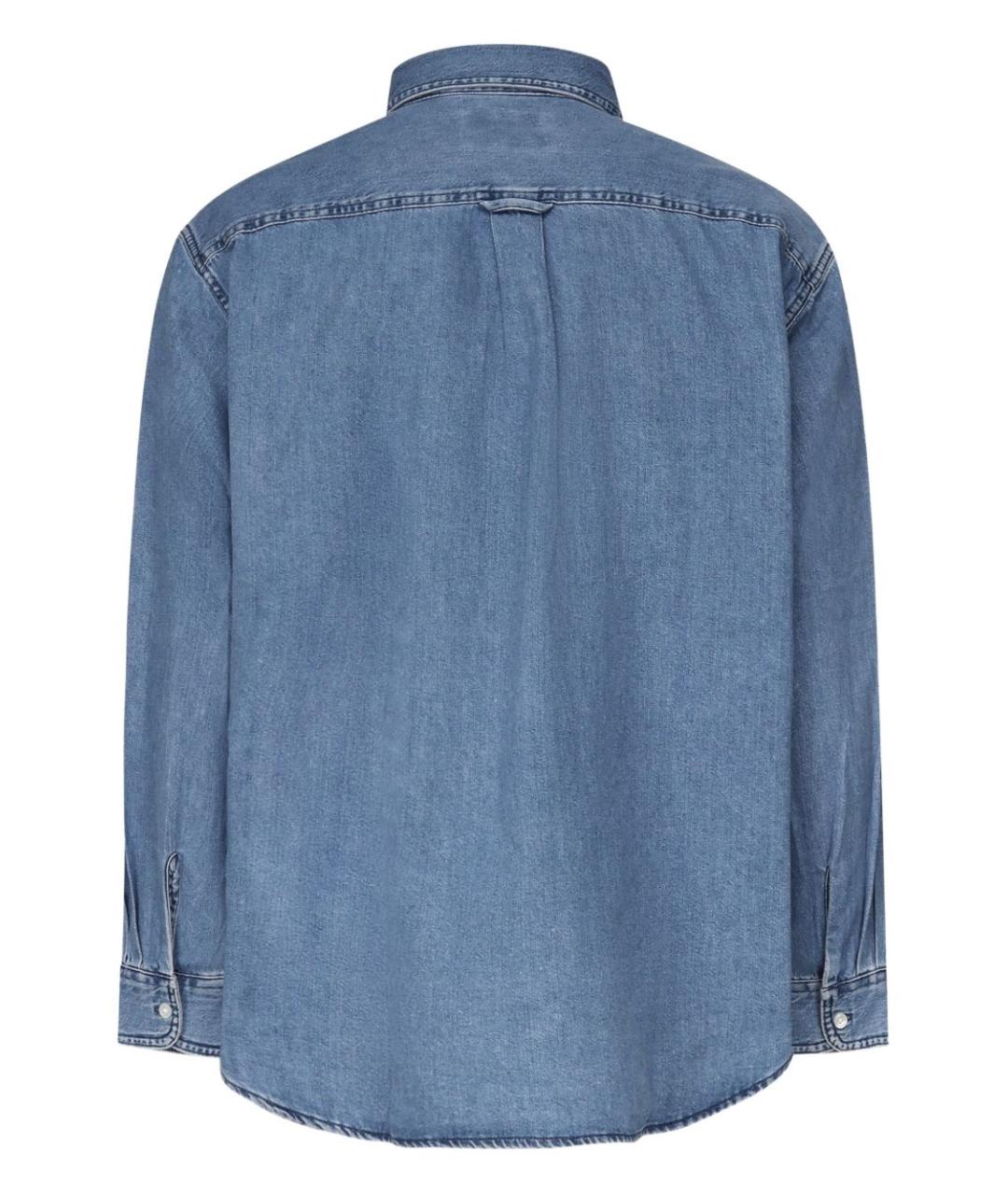 CARHARTT WIP Синяя хлопковая кэжуал рубашка, фото 3