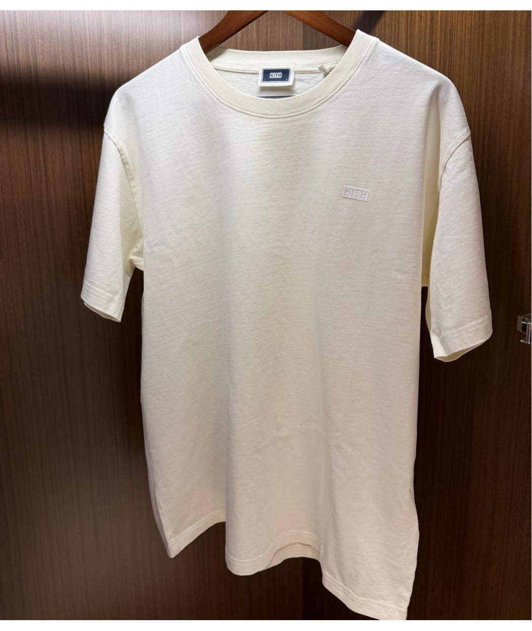 KITH Бежевая хлопковая футболка, фото 2