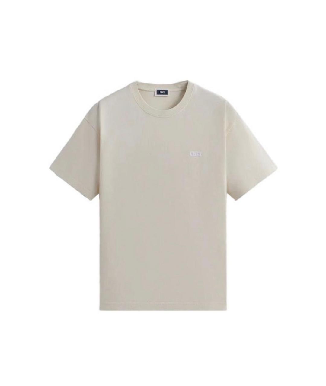 KITH Бежевая хлопковая футболка, фото 8