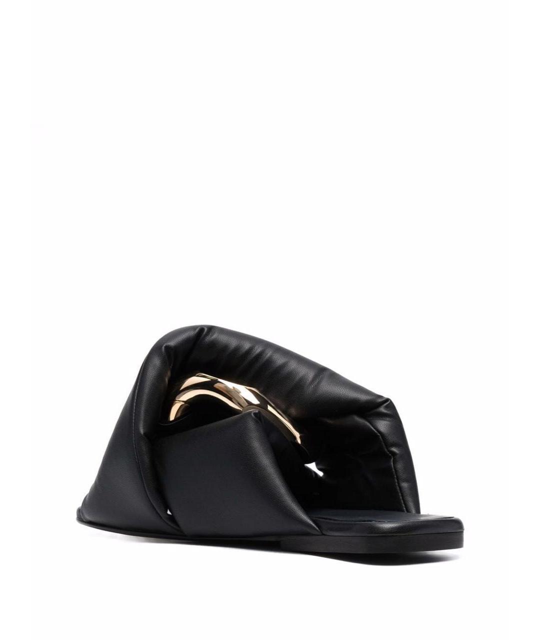 J.W.ANDERSON Черные шлепанцы, фото 5