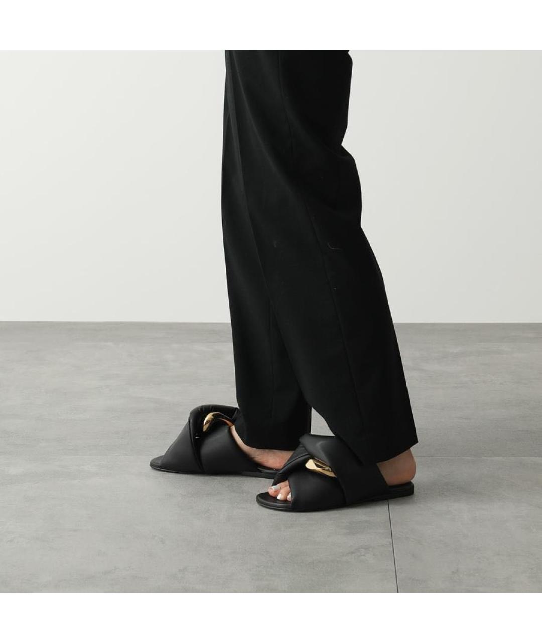 J.W.ANDERSON Черные шлепанцы, фото 8