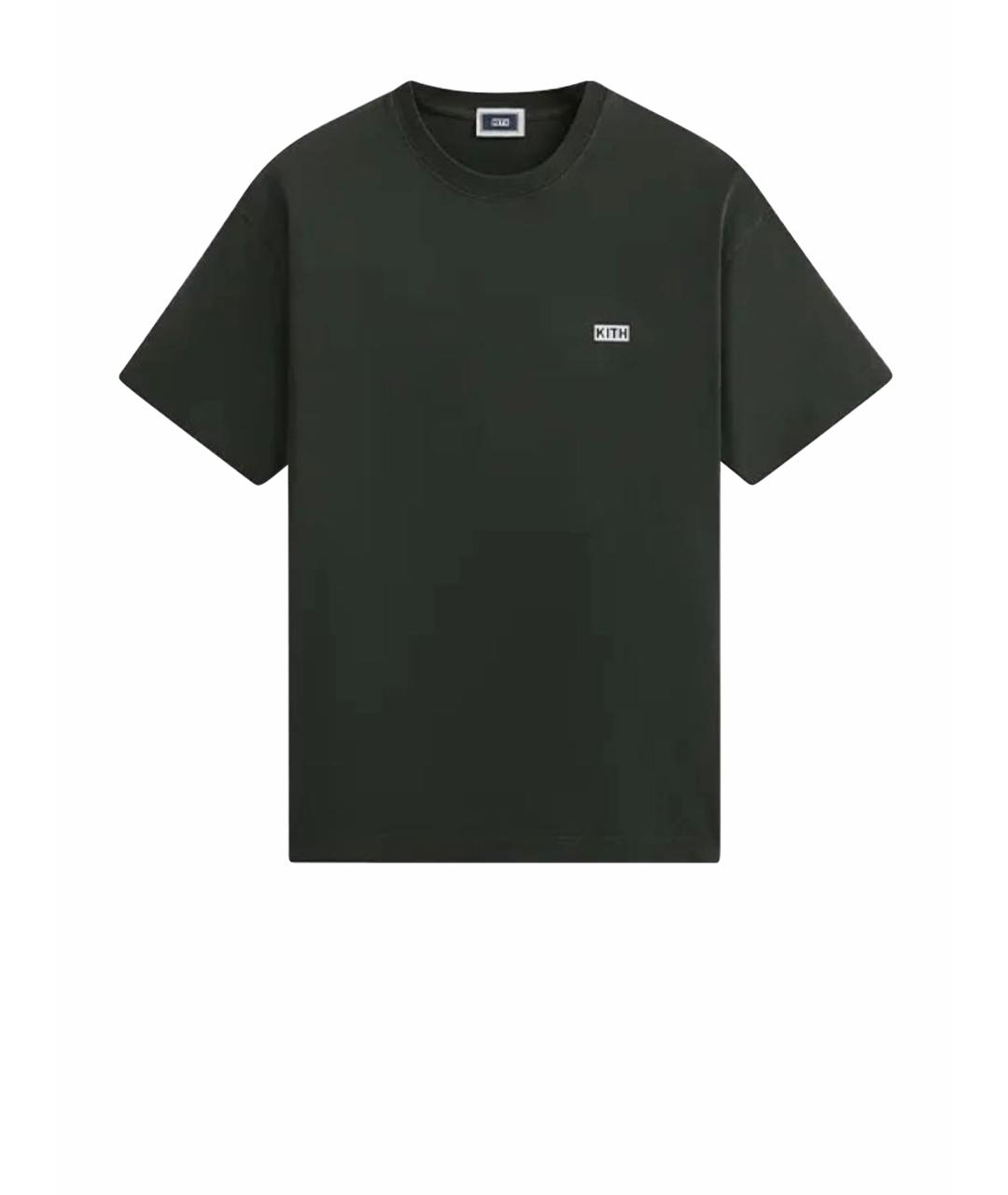 KITH Хаки хлопковая футболка, фото 1