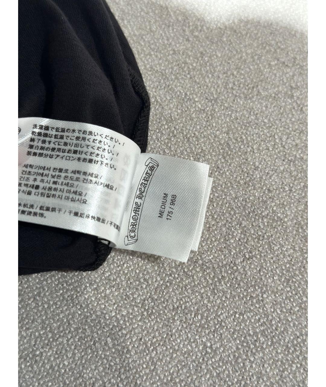 CHROME HEARTS Черная хлопковая футболка, фото 7