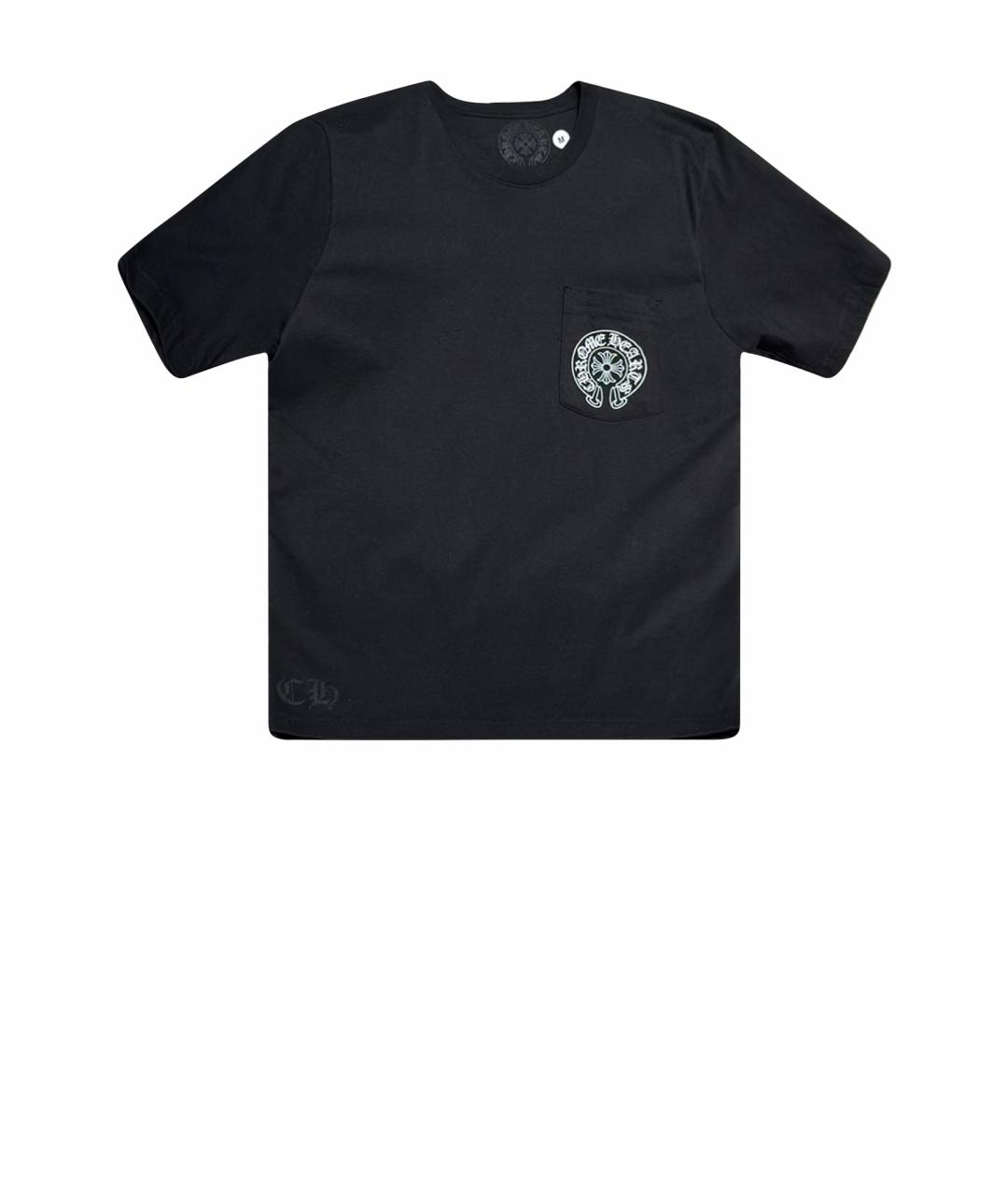 CHROME HEARTS Черная хлопковая футболка, фото 1