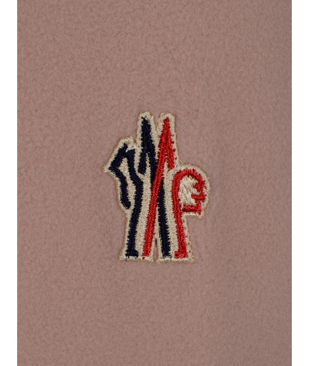 MONCLER GRENOBLE Розовая полиамидовая водолазка, фото 3