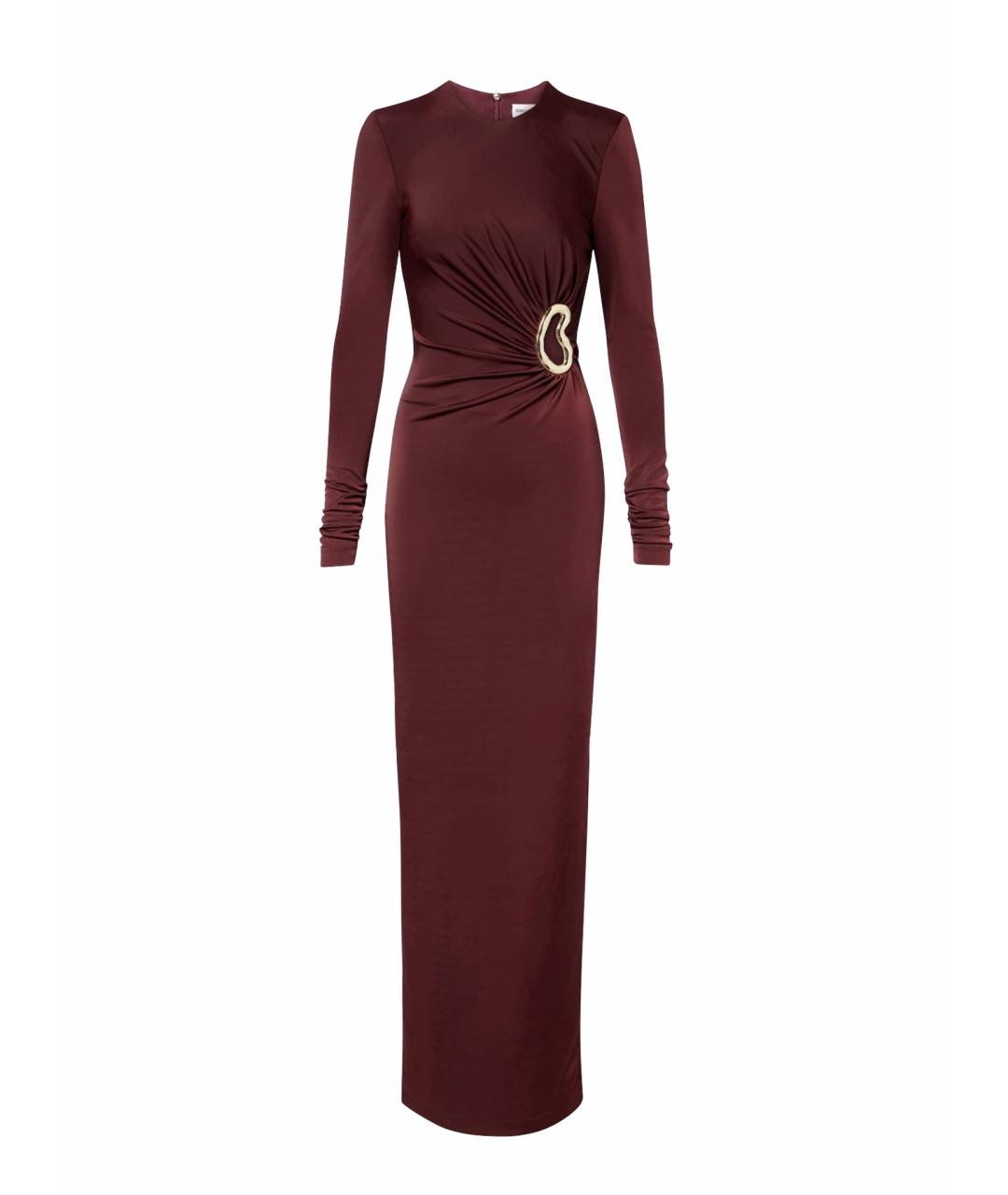REBECCA VALLANCE Бордовое полиэстеровое коктейльное платье, фото 1