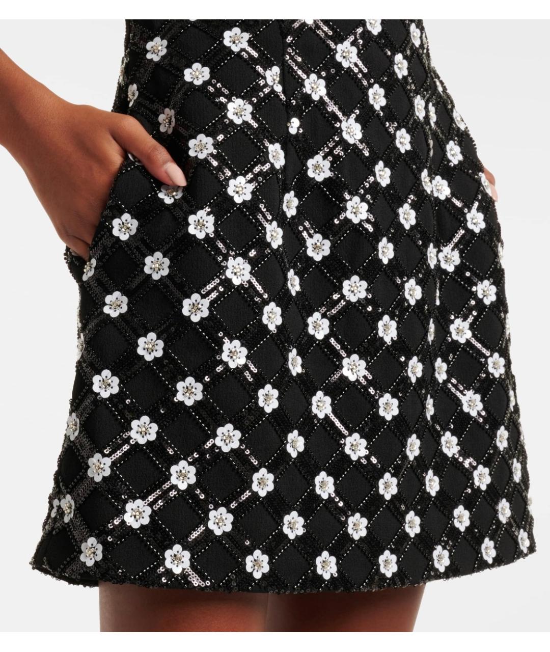 REBECCA VALLANCE Черное полиэстеровое коктейльное платье, фото 5