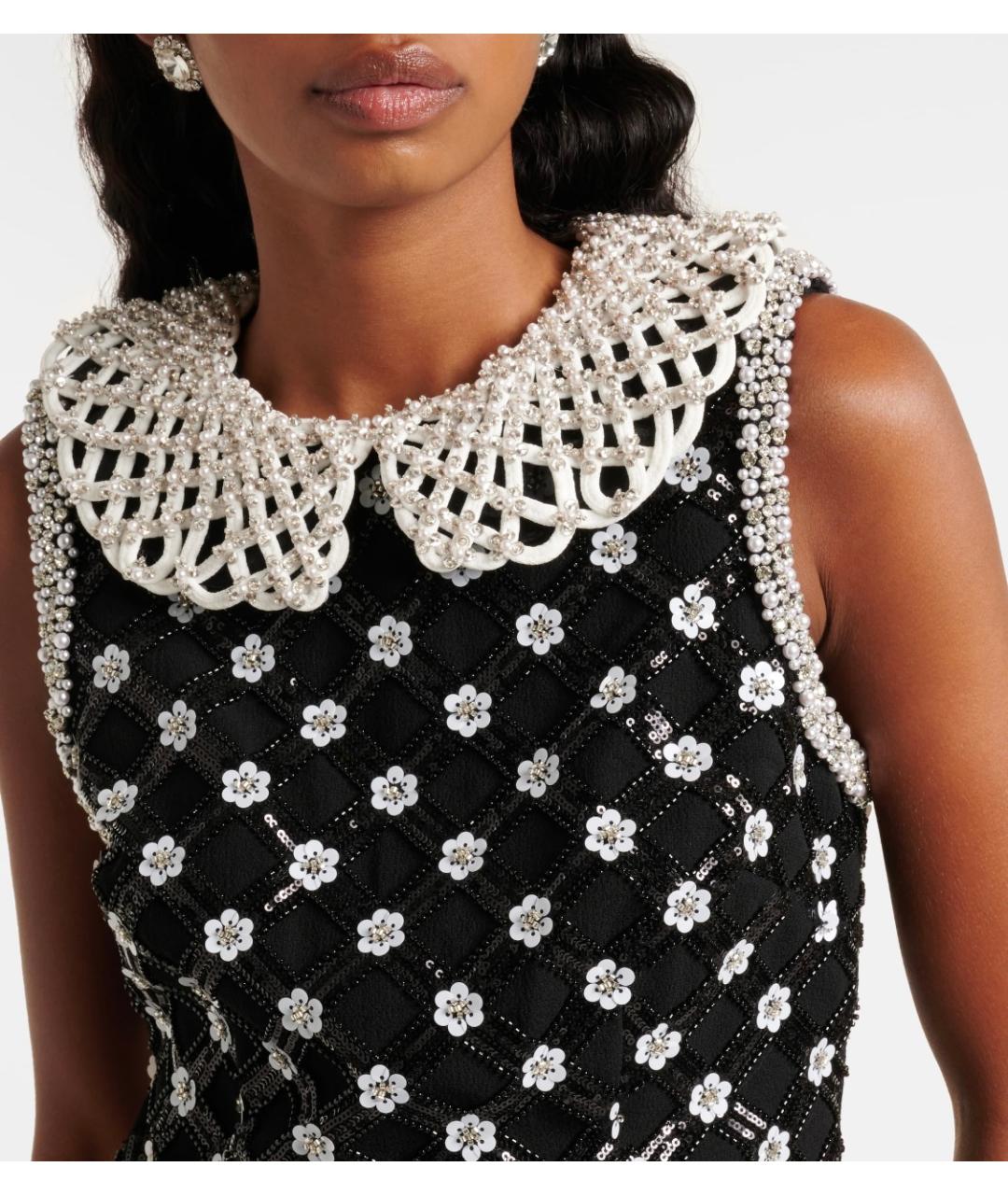 REBECCA VALLANCE Черное полиэстеровое коктейльное платье, фото 4