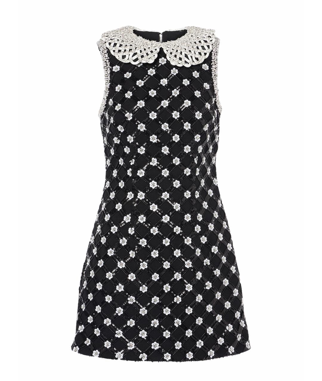 REBECCA VALLANCE Черное полиэстеровое коктейльное платье, фото 7