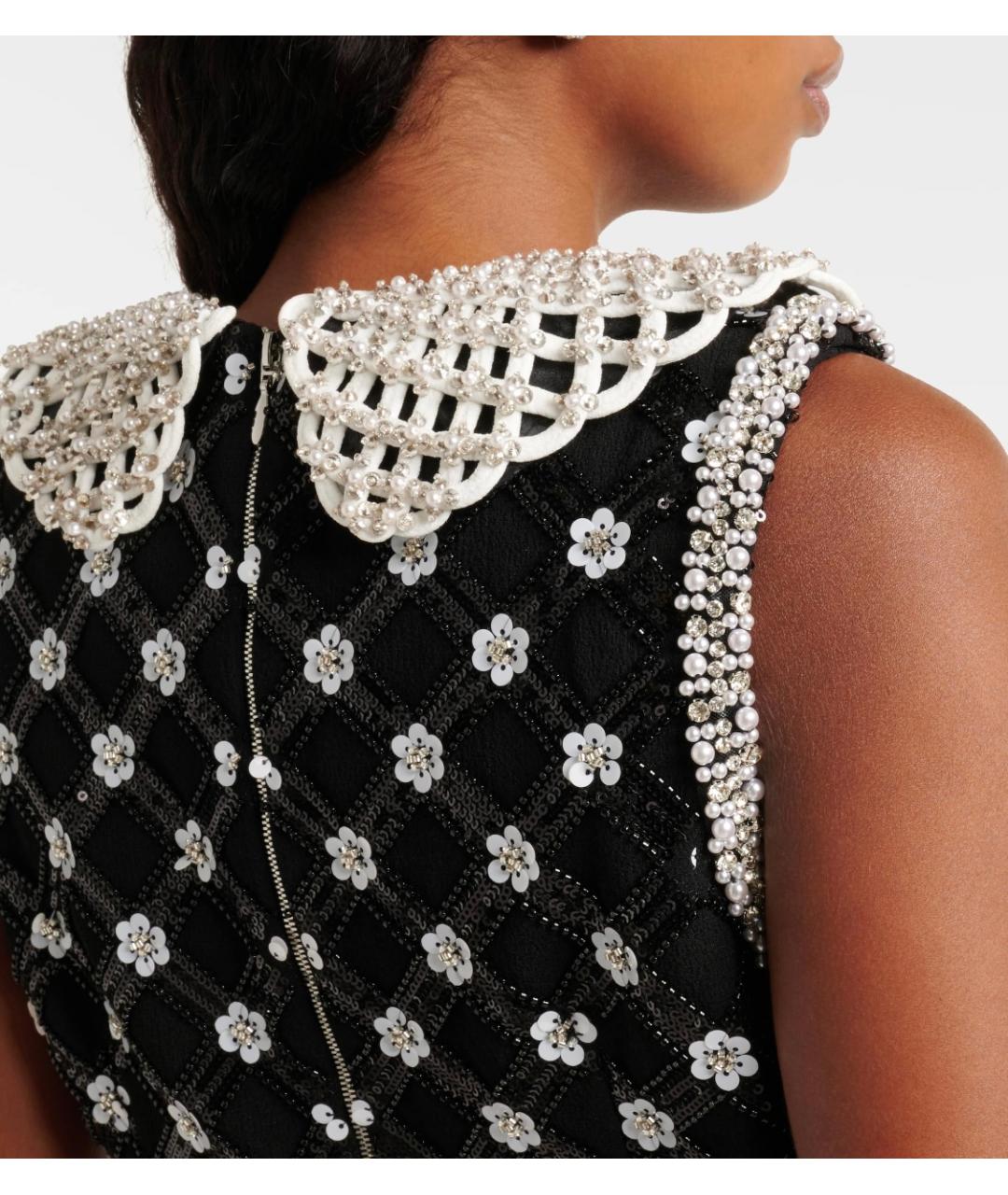 REBECCA VALLANCE Черное полиэстеровое коктейльное платье, фото 6