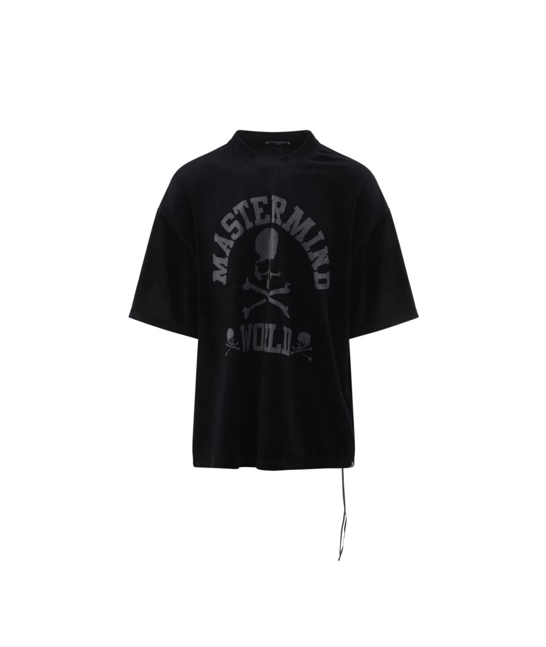 MASTERMIND WORLD Черная хлопковая футболка, фото 1