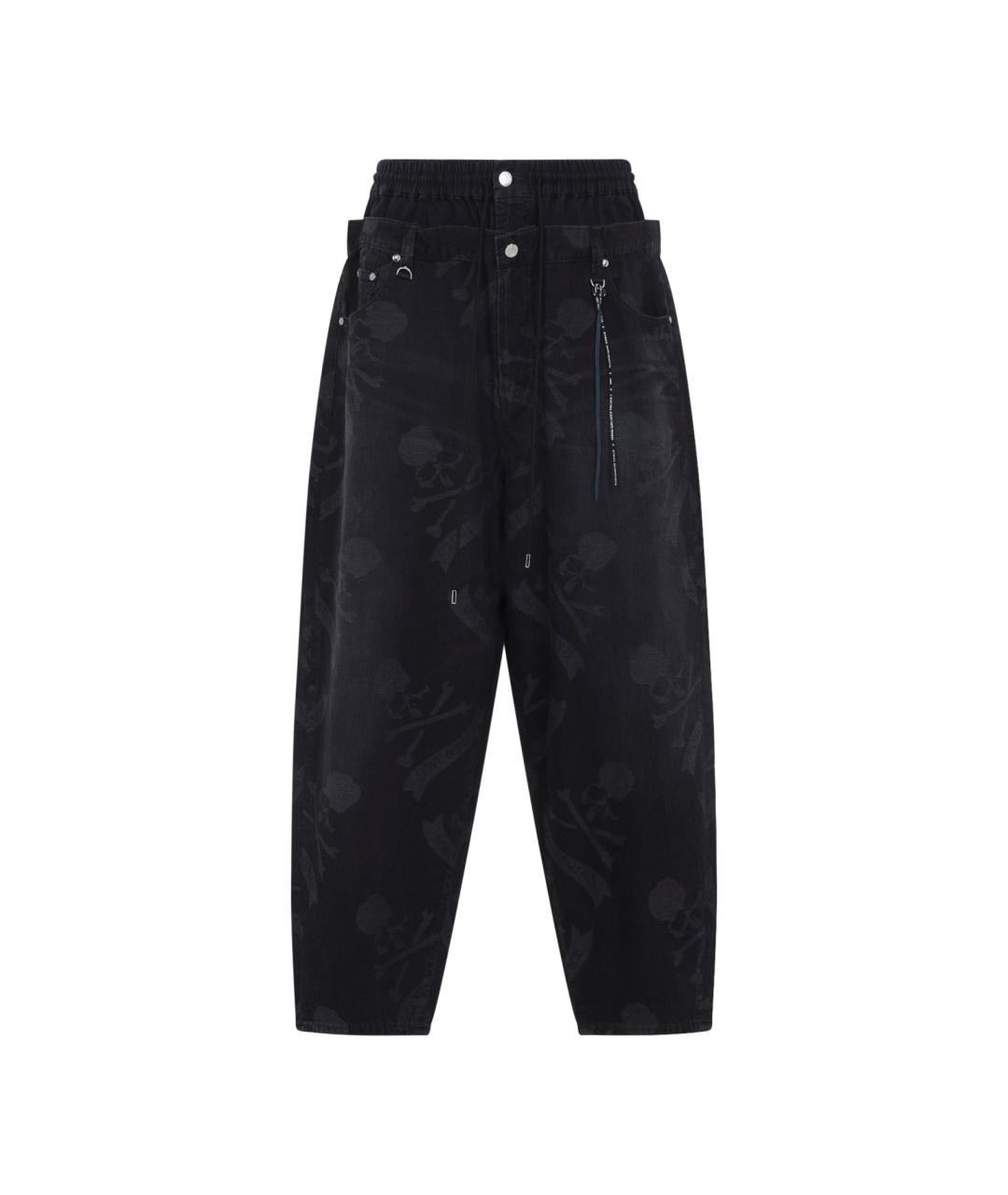 MASTERMIND WORLD Черные хлопковые прямые джинсы, фото 1