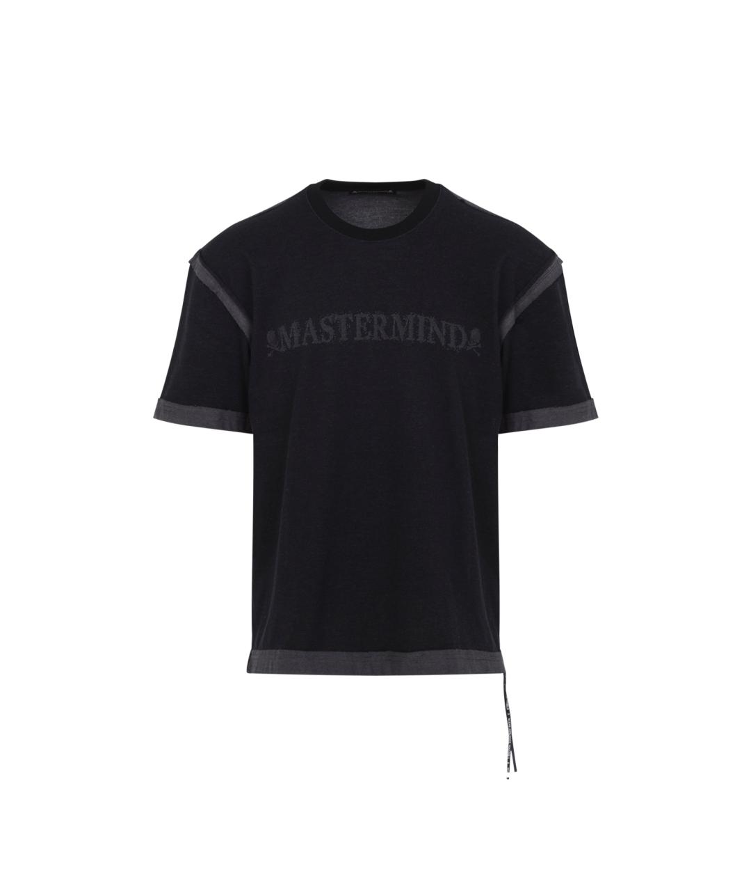 MASTERMIND WORLD Черная хлопковая футболка, фото 1