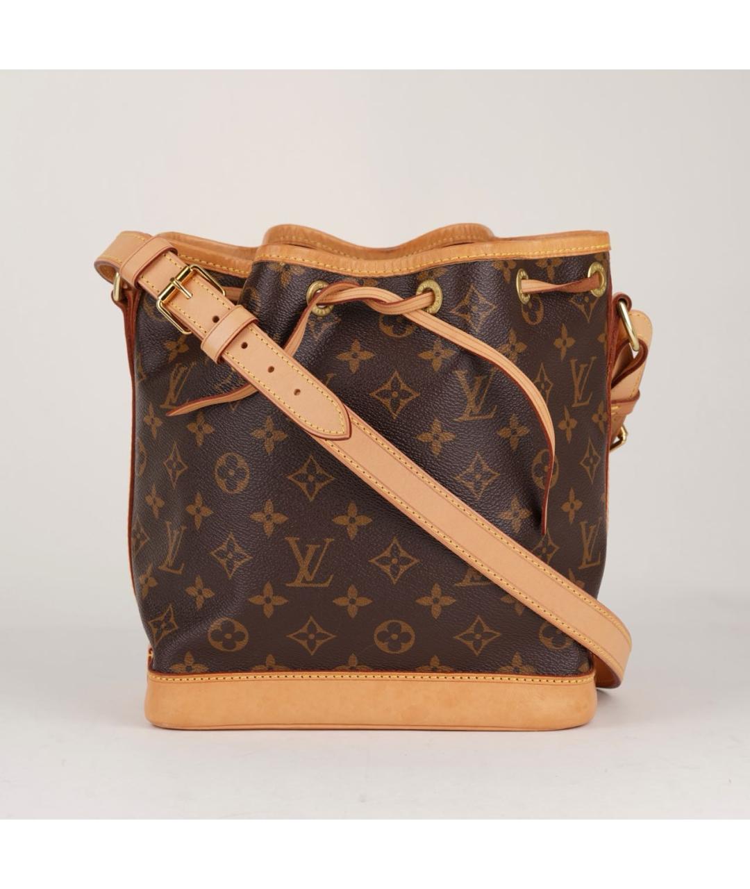 LOUIS VUITTON Коричневая кожаная сумка тоут, фото 9