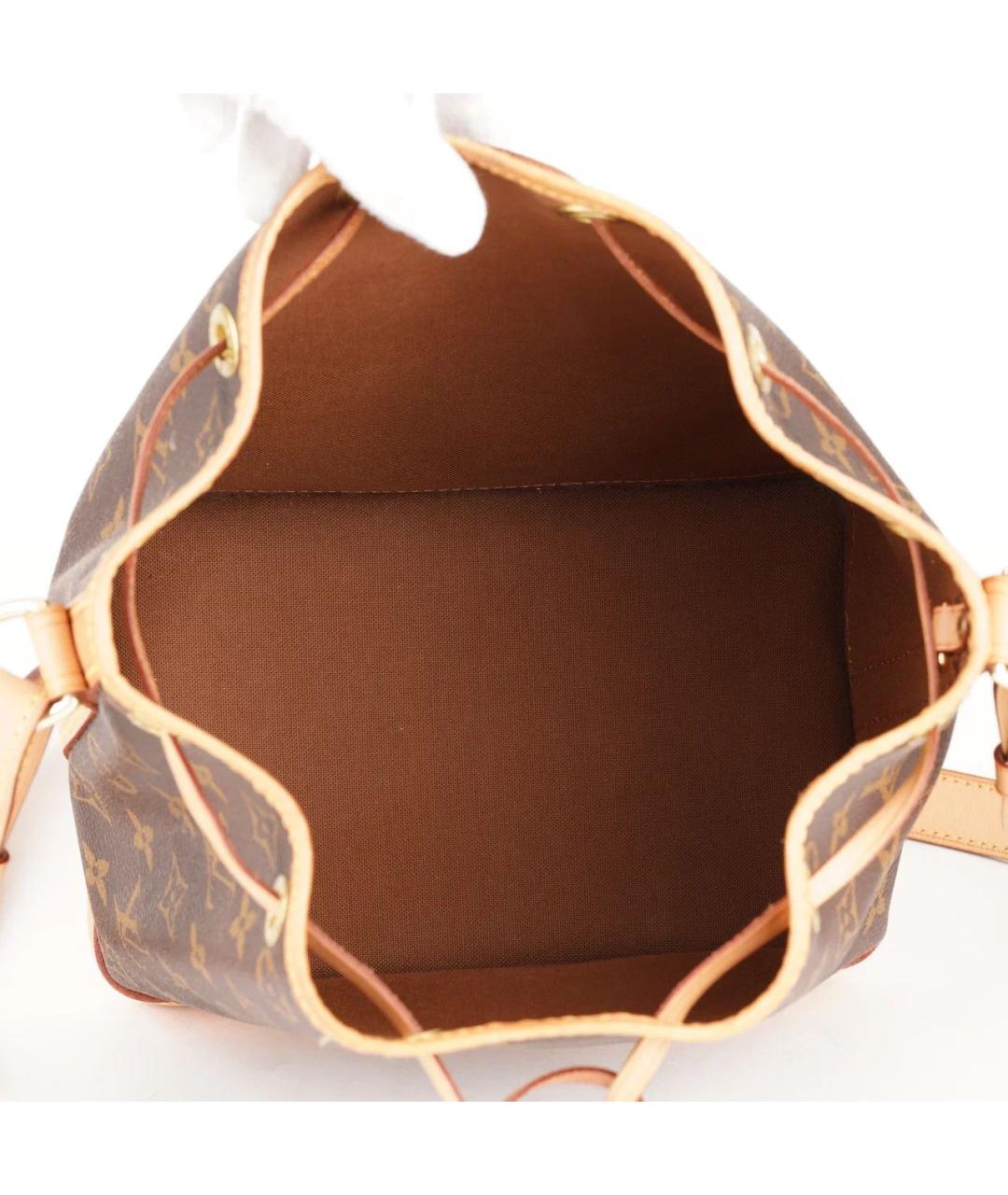 LOUIS VUITTON Коричневая кожаная сумка тоут, фото 6