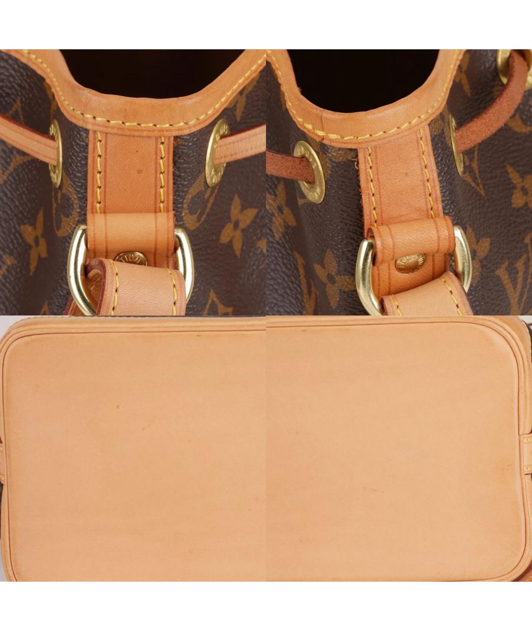 LOUIS VUITTON Коричневая кожаная сумка тоут, фото 7