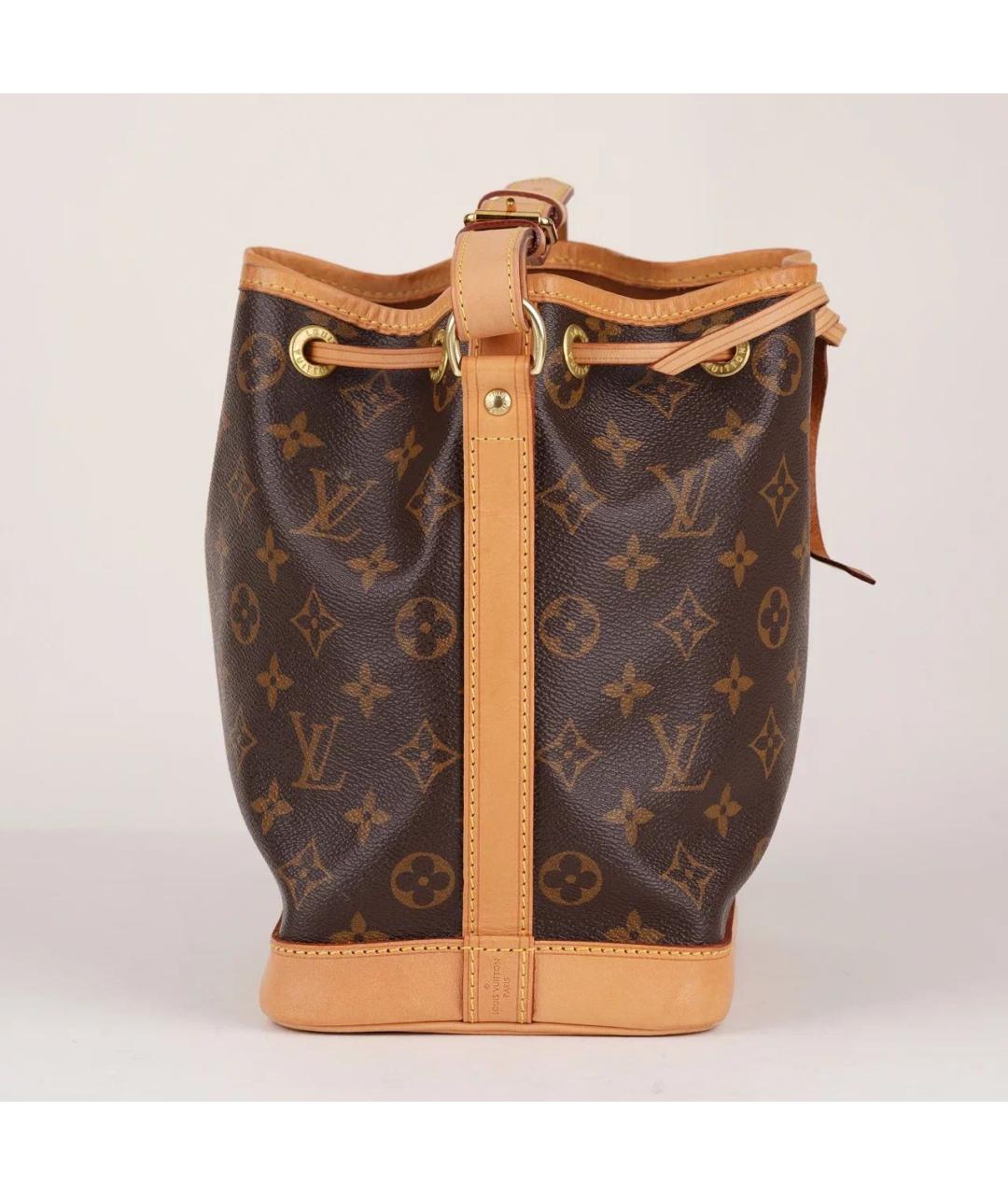 LOUIS VUITTON Коричневая кожаная сумка тоут, фото 3