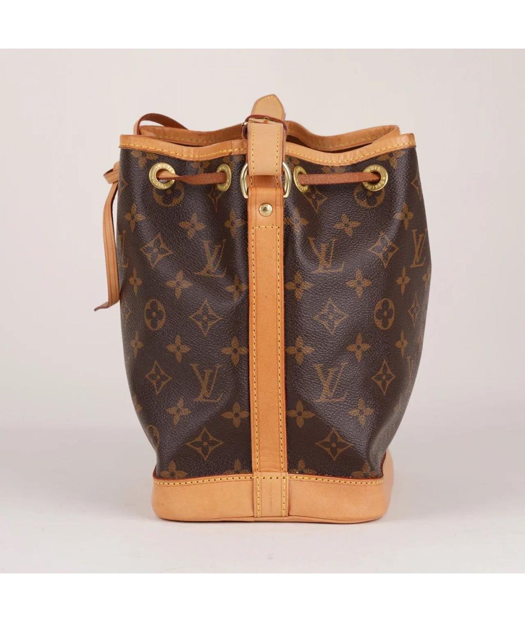 LOUIS VUITTON Коричневая кожаная сумка тоут, фото 4