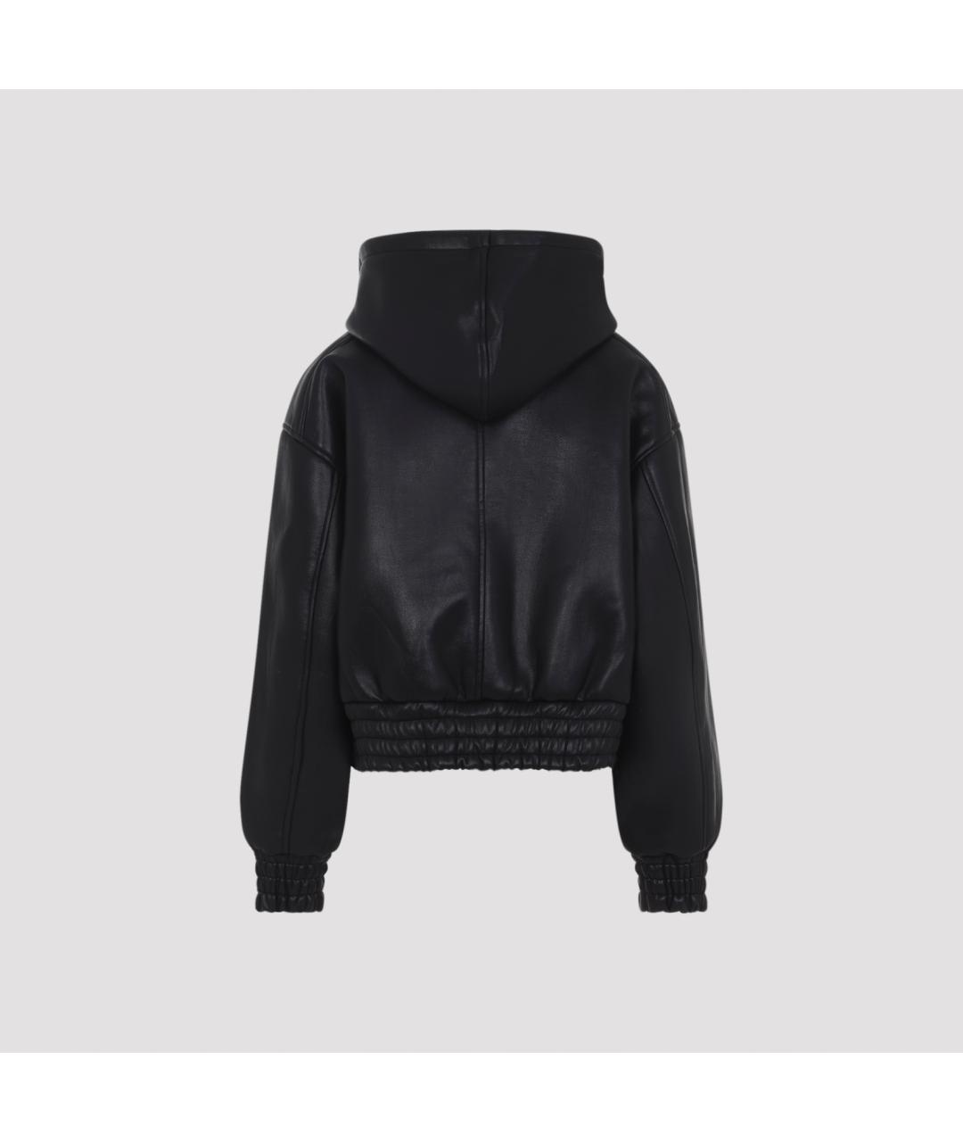 THE FRANKIE SHOP Черная полиуретановая куртка, фото 2