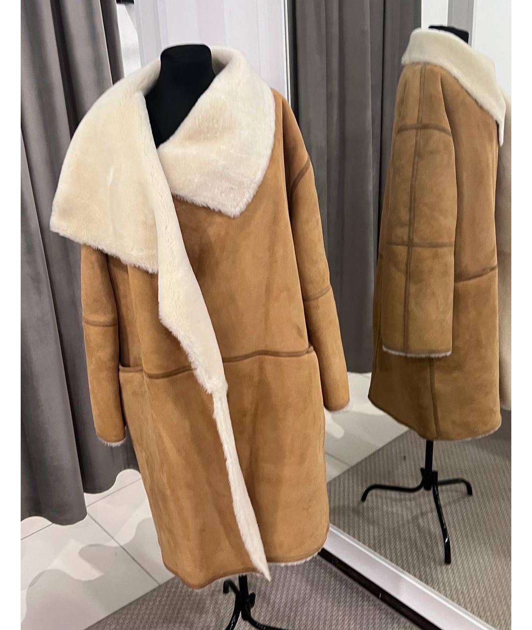 TOTEME Коричневая замшевая дубленка, фото 6