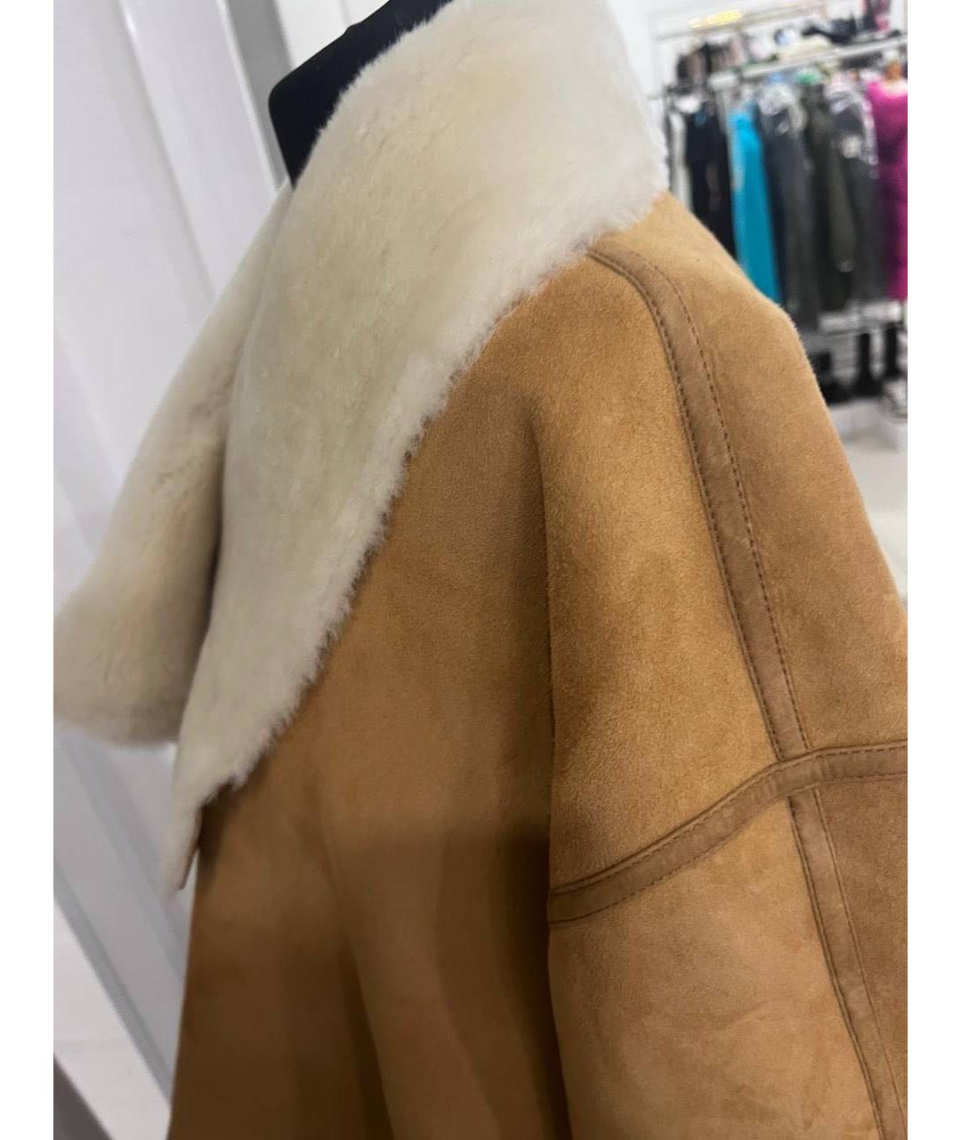 TOTEME Коричневая замшевая дубленка, фото 5