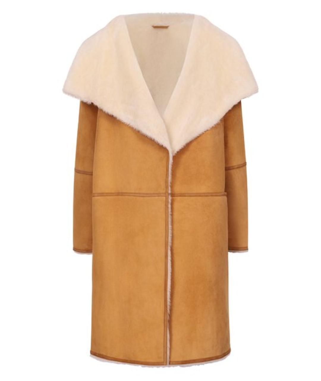 TOTEME Коричневая замшевая дубленка, фото 1