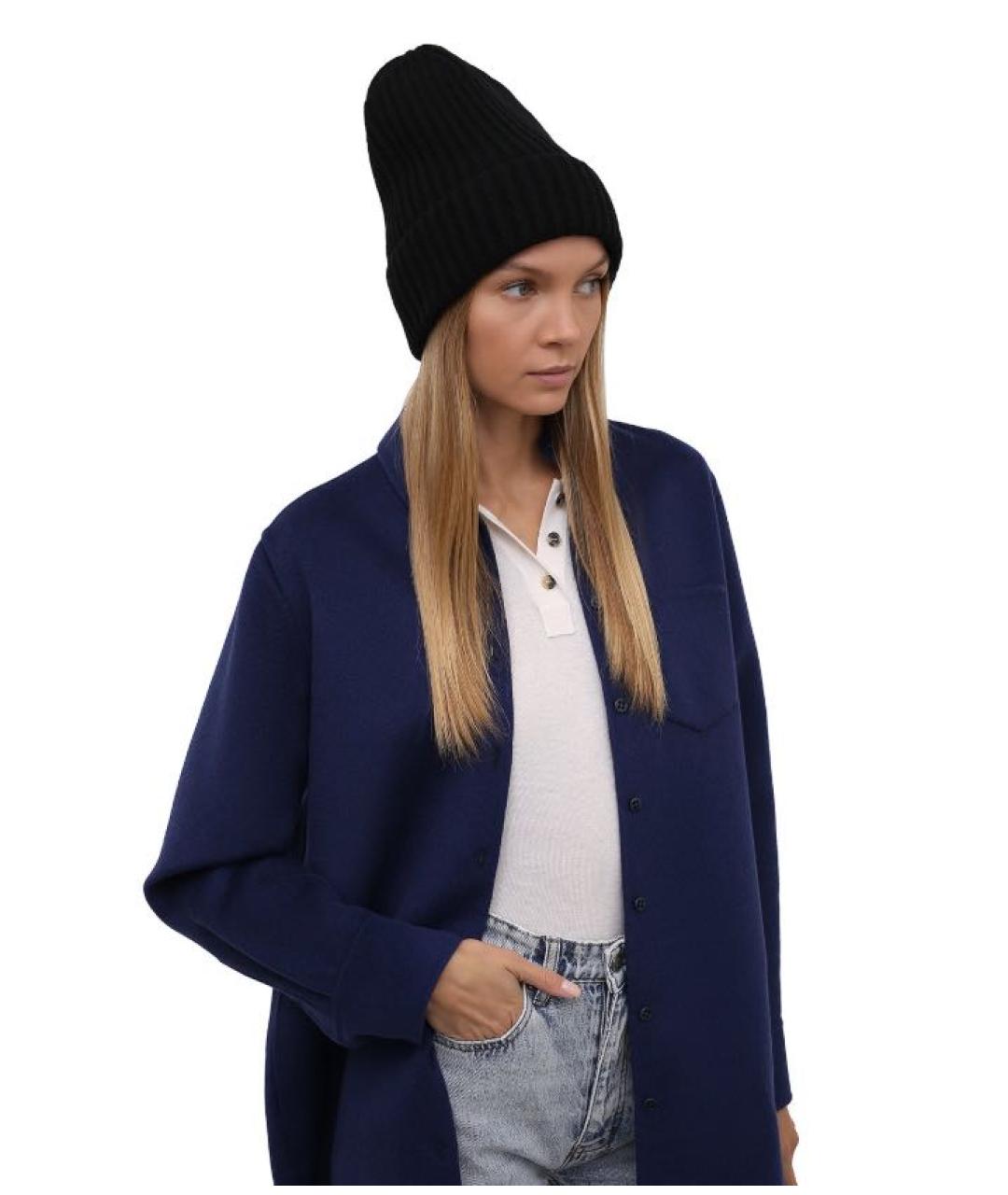 JOSEPH Черная шерстяная шапка, фото 4