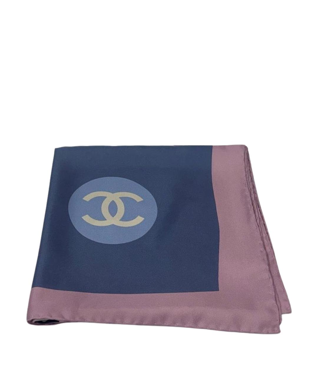 CHANEL Мульти шелковый платок, фото 1