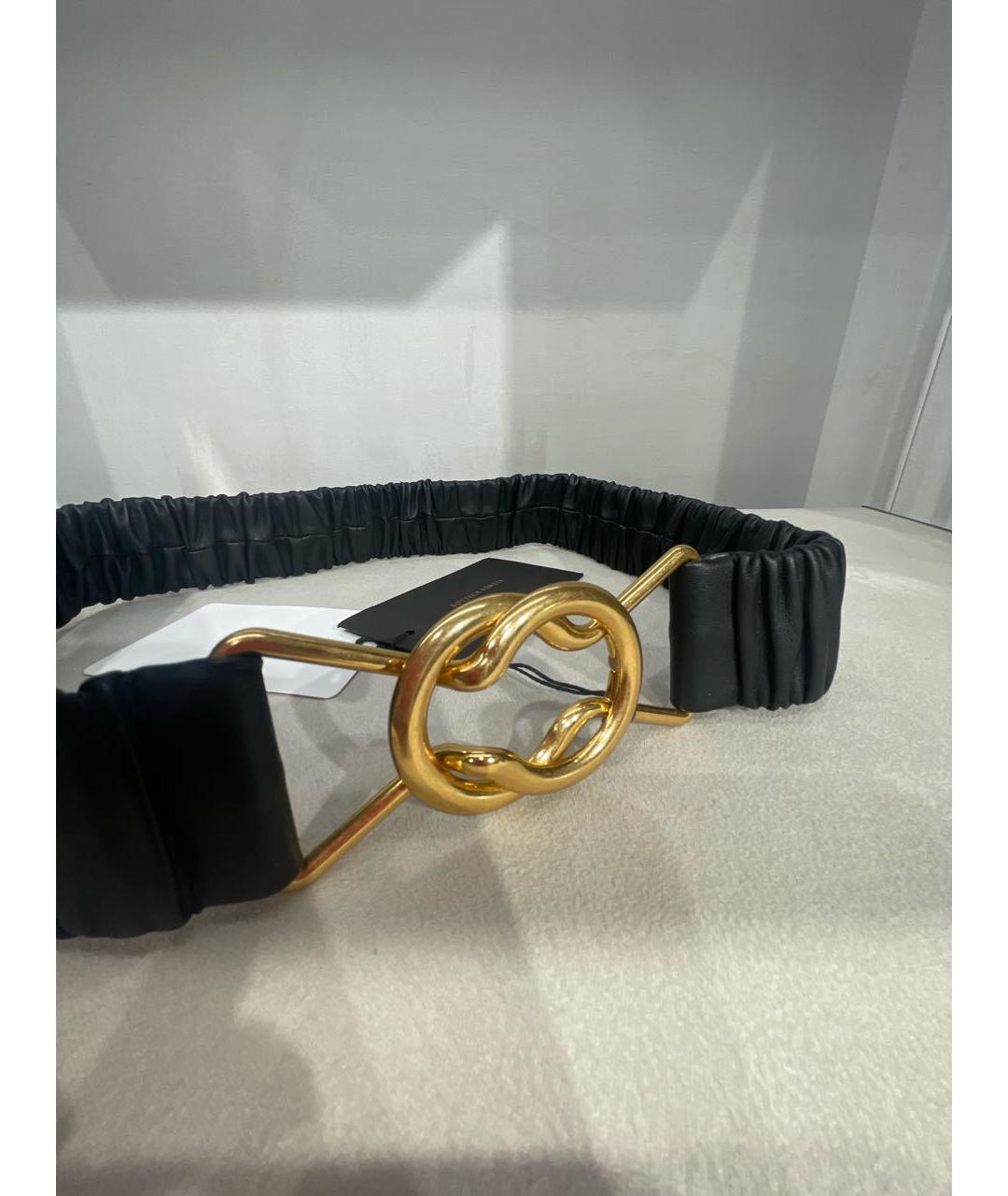 BOTTEGA VENETA Черный кожаный ремень, фото 2