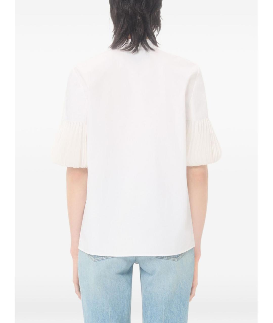 VALENTINO Белая хлопковая рубашка, фото 5