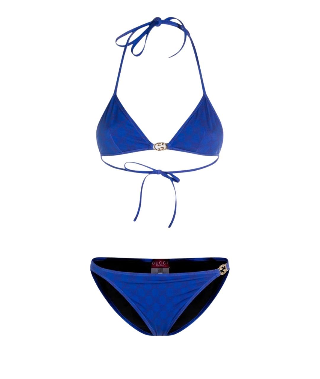 GUCCI Синий полиамидовый купальник, фото 1