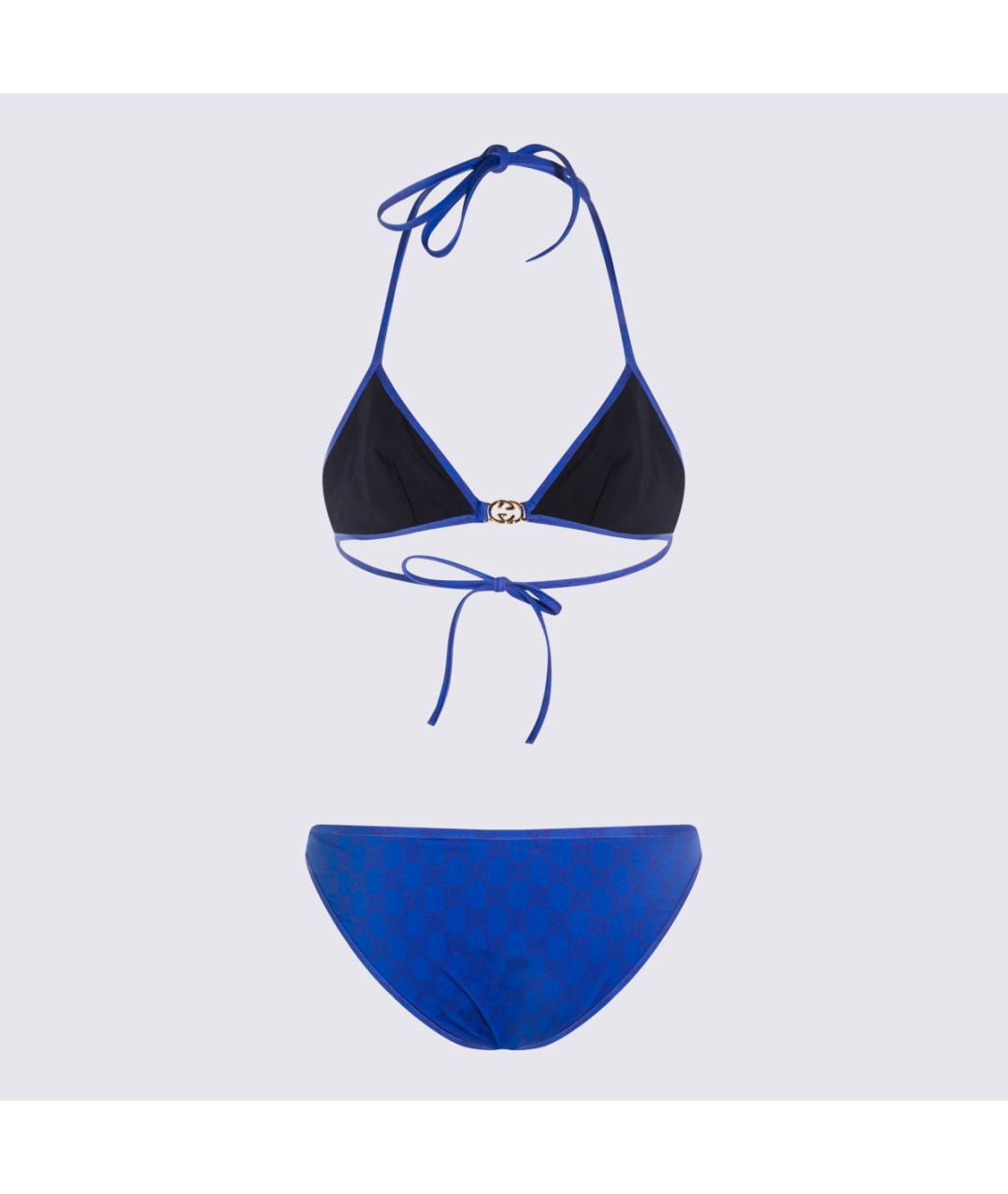 GUCCI Синий полиамидовый купальник, фото 2