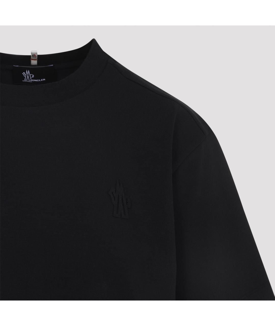 MONCLER GRENOBLE Мульти хлопко-эластановая футболка, фото 3