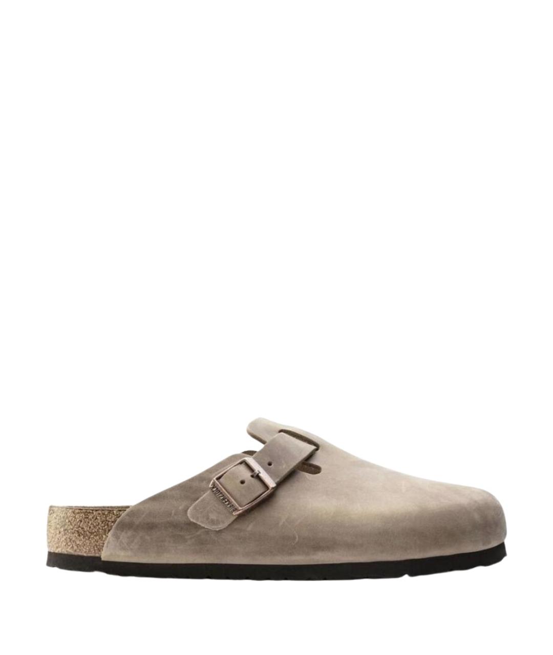 BIRKENSTOCK Бежевые замшевые сандалии, фото 1