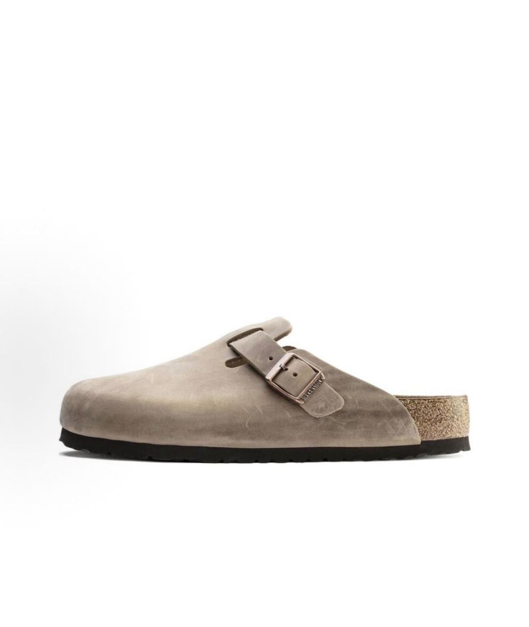 BIRKENSTOCK Бежевые замшевые сандалии, фото 3