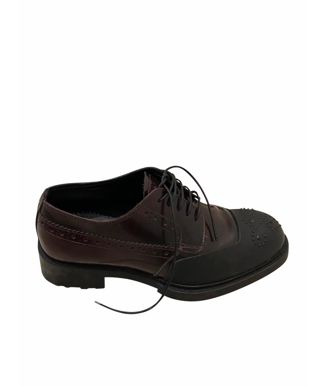 BARRACUDA Бордовые кожаные ботинки, фото 1