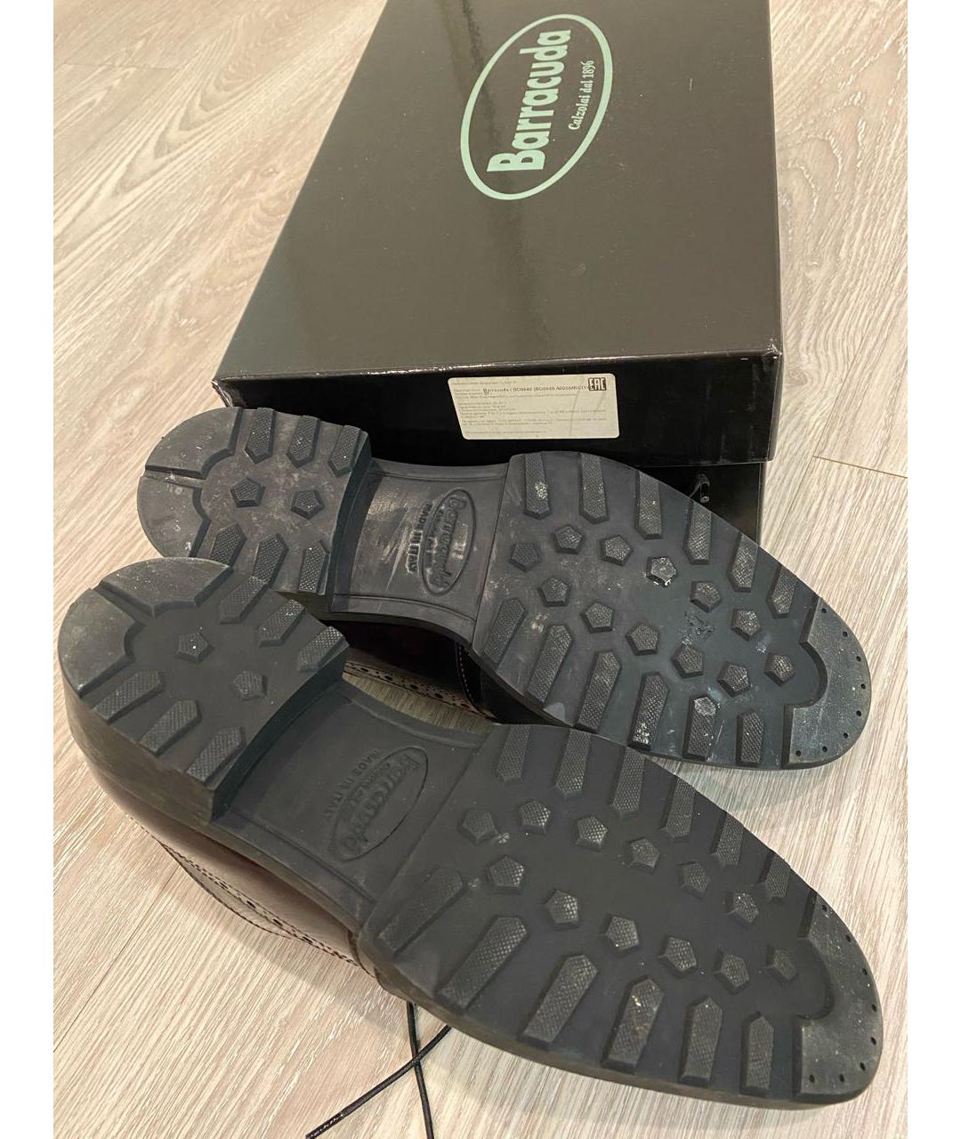 BARRACUDA Бордовые кожаные ботинки, фото 7