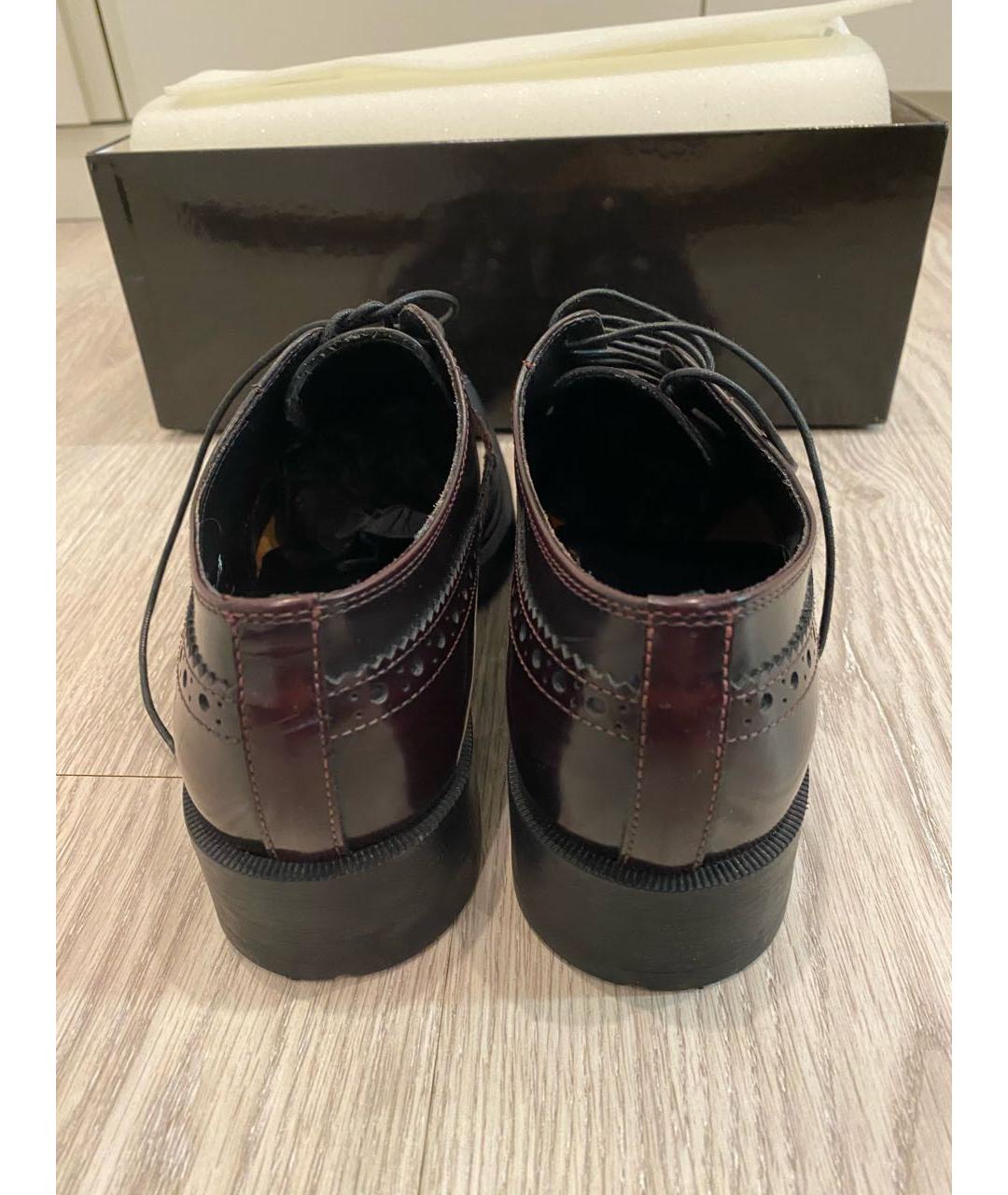 BARRACUDA Бордовые кожаные ботинки, фото 4