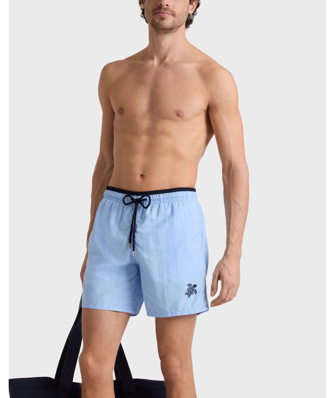 VILEBREQUIN Голубые полиамидовые шорты, фото 4