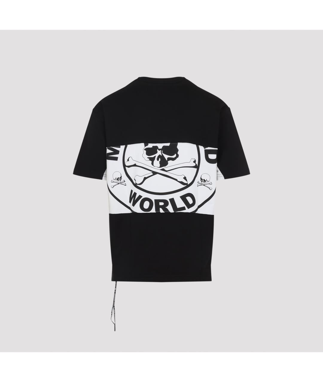 MASTERMIND WORLD Черная хлопковая футболка, фото 2
