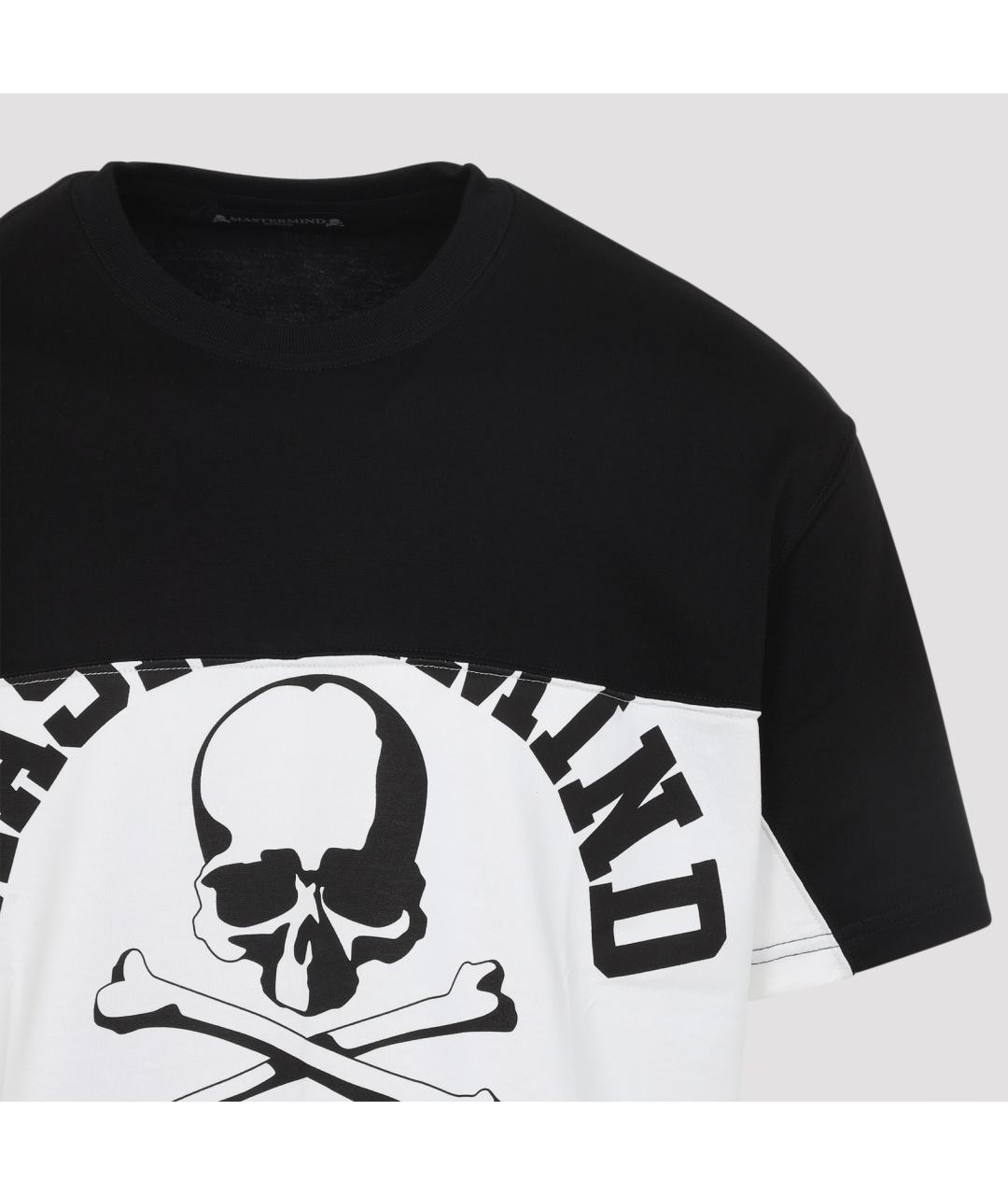 MASTERMIND WORLD Черная хлопковая футболка, фото 3