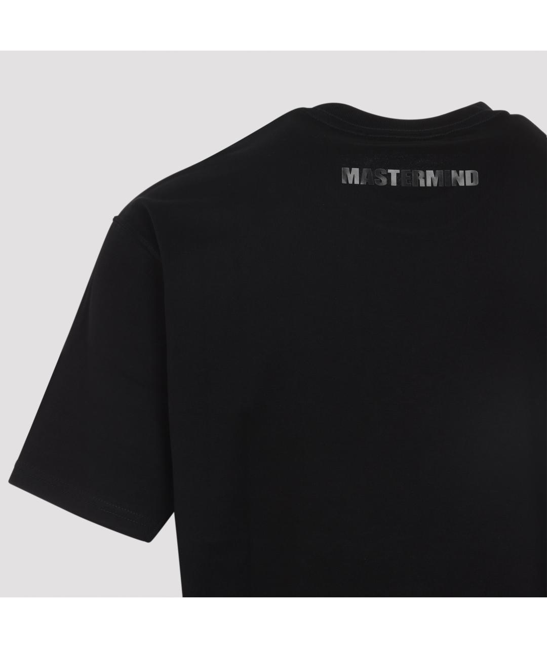 MASTERMIND JAPAN Черная хлопковая футболка, фото 4