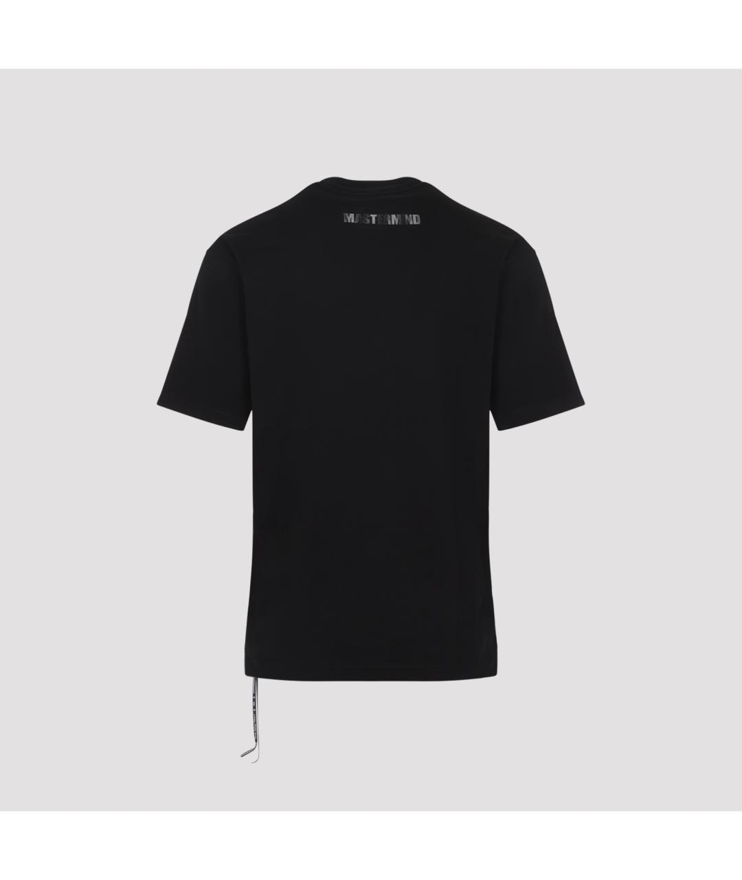 MASTERMIND JAPAN Черная хлопковая футболка, фото 2