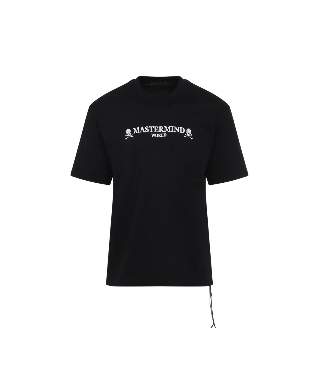 MASTERMIND WORLD Черная хлопковая футболка, фото 1