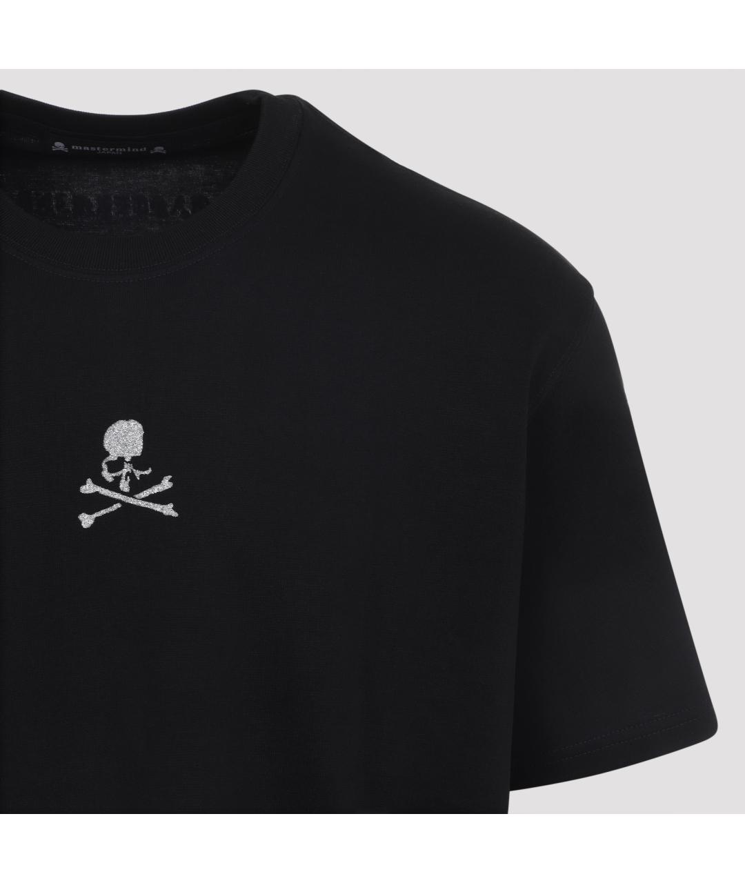 MASTERMIND JAPAN Черная хлопковая футболка, фото 3